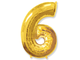 Фольгированная цифра-Золотая