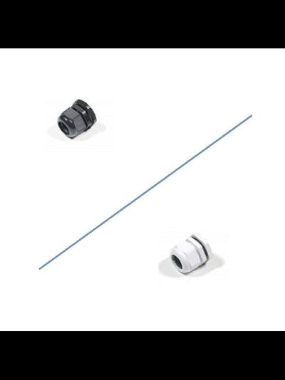 Сальник MG 32 пластик (16-21мм) BOXFORCAM для систем видеонаблюдения и крепления видеокамер. (белый/чёрный)