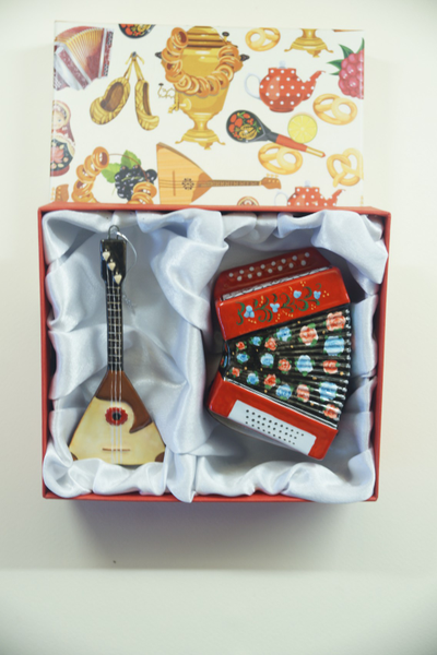 Комплект ёлочных игрушек "Балалайка и Гармонь"