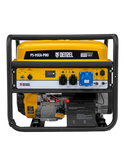 Генератор бензиновый PS-95EA-PRO, 9,5 кВт, 230 В, 40 л, разъём ATS, эл.старт Denzel