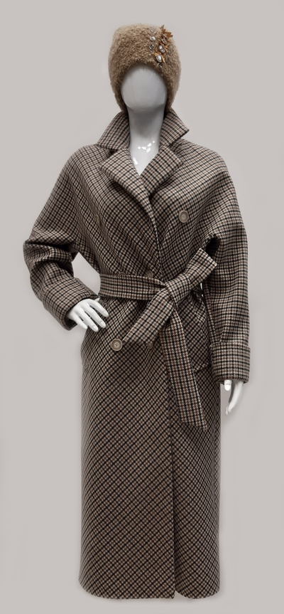 Пальто гусиная лапка Арти Мода Пенза зима 2020 купить в Москве