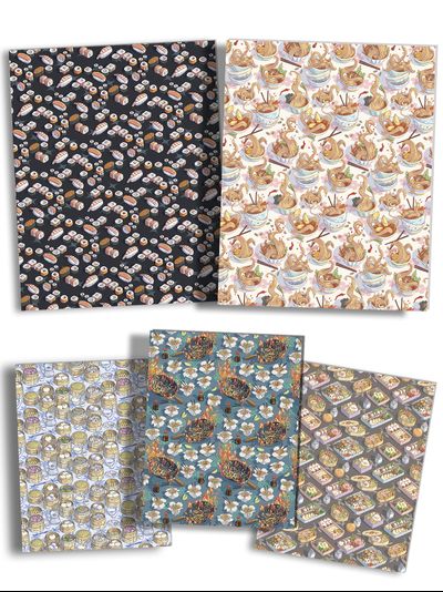 Тетради с СУШИ 5 дизайнов - 24 листа