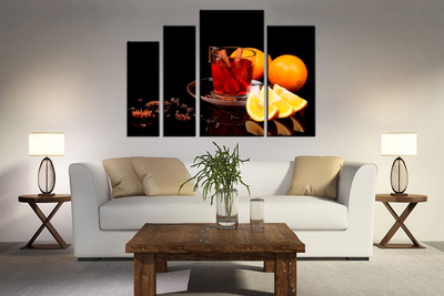 Модульная картина "Серьезный натюрморт"