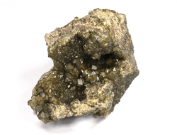 Гранат зеленый (Андрадит) на породе, Россия, Дальнегорск (52*42*32 мм, 104 г) №26876