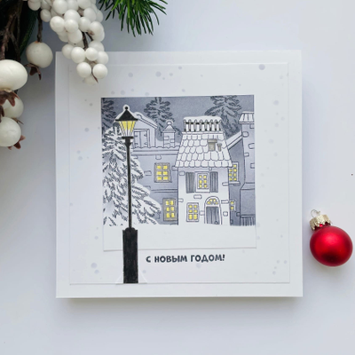 ФП штамп "Дом со ставнями"