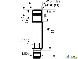 Индуктивный датчик ISB WC31S8-31N-1,5-S4-3,5