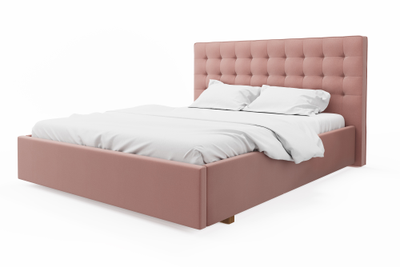 Кровать односпальная, двуспальная, MyCloud Рио с подъемным механизмом, бельевым ящиком, мягкое изголовье, объемная спинка