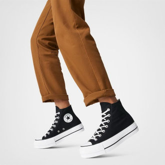 Кеды Converse Lift на платформе черные высокие