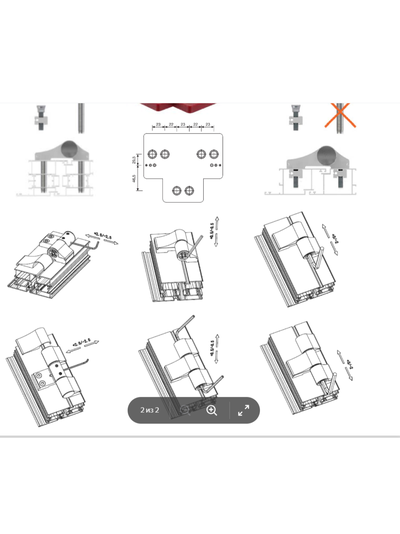 50803А Петля дверная 67 мм 240 кг Антрацит (Арт WDP50800R7016) 3-секцуии