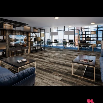 Кварцвиниловая плитка Damy Floor Family LVT Дуб Рустикальный Черный / Rustic Black Oak TCM369-7 — LVT 43 класс толщина 2.5 мм с фаской клеевая 4.13 м2