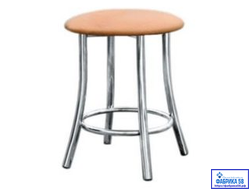 Табурет Лира-RU хром CL (20 ВАРИАНТОВ ЦВЕТА)