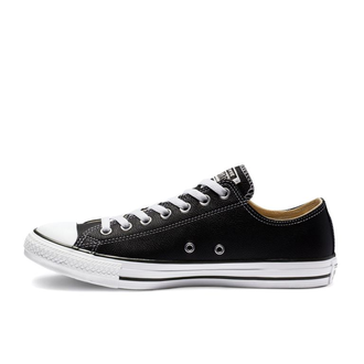 Кеды Converse All Star Leather черные низкие кожаные