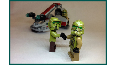 LEGO # 75035 «Воины КАШИИК» — Клон–Пехотинец и Клон–Разведчик в Камуфляжной Броне для Джунглей.
