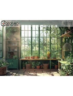 Фотофон виниловый «Зимний сад»