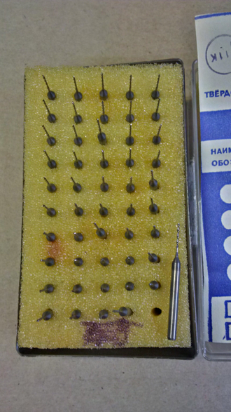 Сверло твердосплавное для печатных плат 0,8 мм