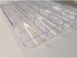 Коробка 24 ячейки для камней, акрил (18*12*2,4 см, 110 г) №25780