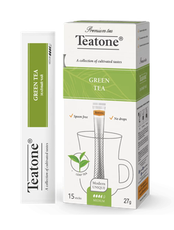 Зеленый чай "Teatone" в стиках (15 шт x 1,8 гр)