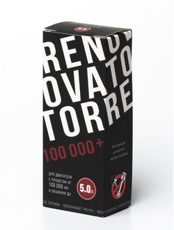 Добавка для увеличения ресурса двигателя с пробегом от 100 000 км и объемом до 5,0 л RENOVATOR