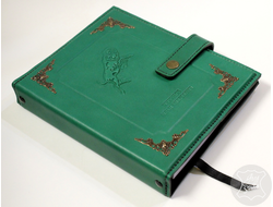 кожаный ежедневник, подарок руководителю, дорогой подарок, ежедневник заказать, оригинальный подарок