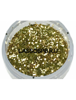 Полиэстровый глиттер Золото 0,6 мм