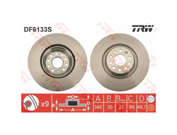 Диск тормозной передний