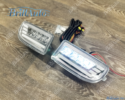 Противотуманки Toyota Land Cruiser 100 бегающие LED светлые