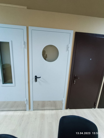 Дверь противопожарная ДПМО-01/60  остекленная с иллюминатором до 2100*900 - 1,2 мм