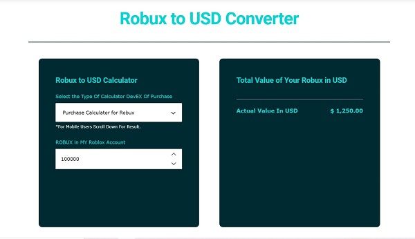 Convert Robux To Money