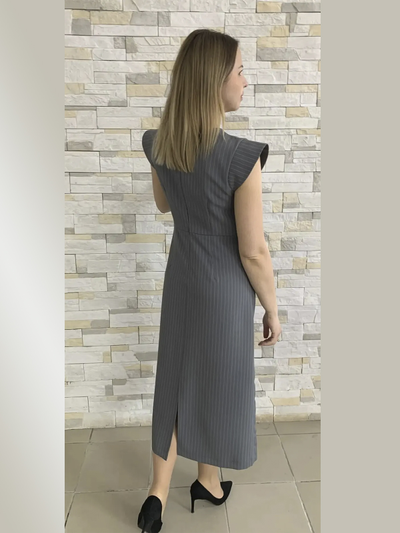 Платье 738-0326 полоска