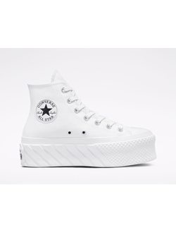 Кеды Converse Chuck Taylor 70 AT-CX белые высокие на платформе A01682C фото