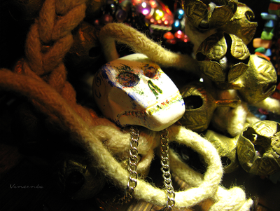 Подвеска "Мексиканский череп" - необычное украшение к Хэллоуину