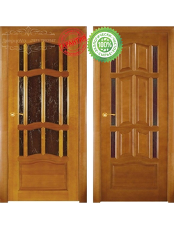 МАССИВ СОСНЫ. АМПИР, "ДУБ СВЕТЛЫЙ". ПОЛОТНО ОСТЕКЛЕННОЕ.  ПОЛОТНО С БОКОВЫМ ОСТЕКЛЕНИЕМ.