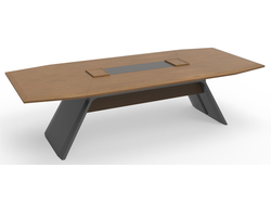 Стол переговорный ED78.280120-Г-орехметеоритно-серый, цвет Грецкий орех/метеоритно-серый