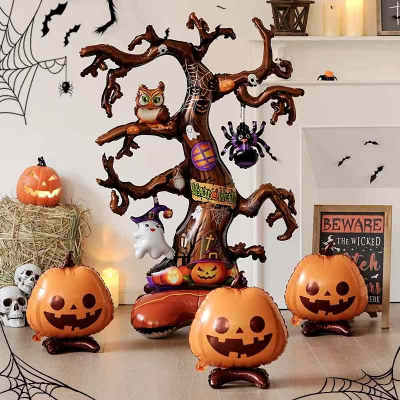 Шар 3D (59''/150 см) Фигура на подставке, Дерево на Хэллоуин