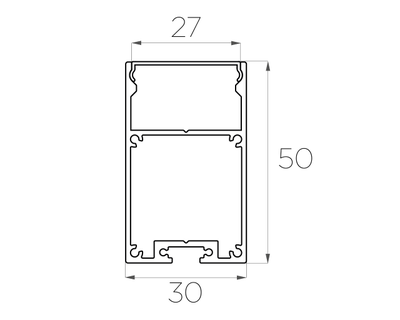 Алюминиевый профиль 4L-3050-S ANOD