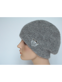 Серый берет женский Vizio Италия 8033 В