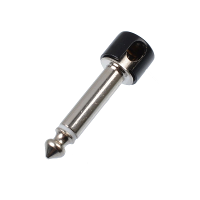 Разъем Jack 6,3 мм для DIY гитарных патчей БЕЗ ПАЙКИ («чёрная латунь»), пак 4 шт.