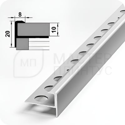 ПРОФИЛЬ ОКАНТОВОЧНЫЙ ПУ 13.2700.01Л СЕРЕБРО