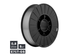 Проволока сварочная MIG, порошковая самозащитная (E71T-GS), Ø 0,8 мм, 5 кг