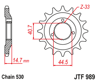 Звезда ведущая JT JTF989.21 (JTF989-21) (F989-21)