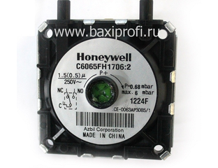 ЗАПЧАСТИ ДЛЯ КОТЛОВ BAXI - ПНЕВМОРЕЛЕ (ДАТЧИК ТЯГИ) ДЛЯ КОТЛА BAXI