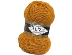 Lanagold (Alize) пряжа цвет № 645 горчичный