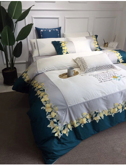 Постельное белье мако-сатин семейное 150x200x2 250x270x1 50x70x2 70x70x2 TIS05-880