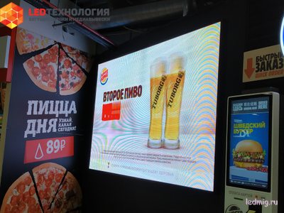 Рекламные светодиодные экраны   для помещений