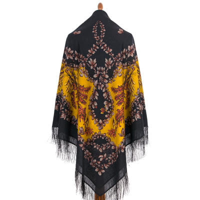 Павловопосадский платок Рябина 352-18