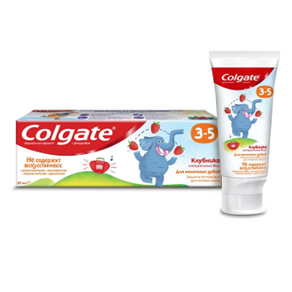 Зубная паста COLGATE детская 3-5 вкус Клубники 60мл