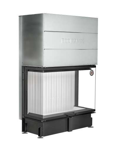 Каминная топка Экокамин ДЕЛЬТА 1200х800х450 P три стекла подовая