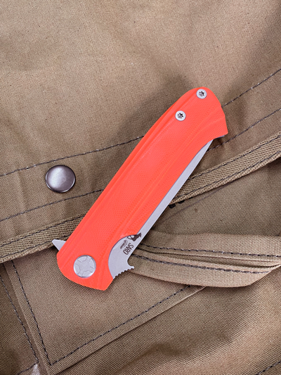 Складной нож Чиж NEXT HD сталь AUS 10,  рукоять G10, цвет оранжевый