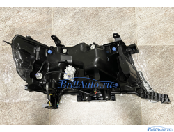 Фары Toyota Land Cruiser 200 черные Executive, БЕГАЮЩИЙ ПОВОРОТНИК