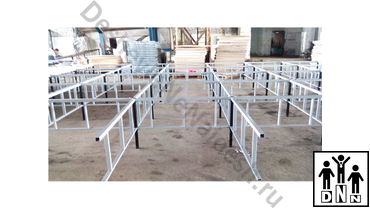 Помост для борцовских ковров. Производство